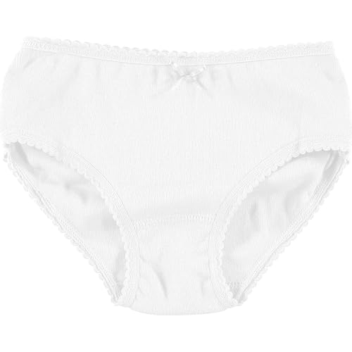Babidu Slip Bambina Cotone Volant Bianco 8 Anni