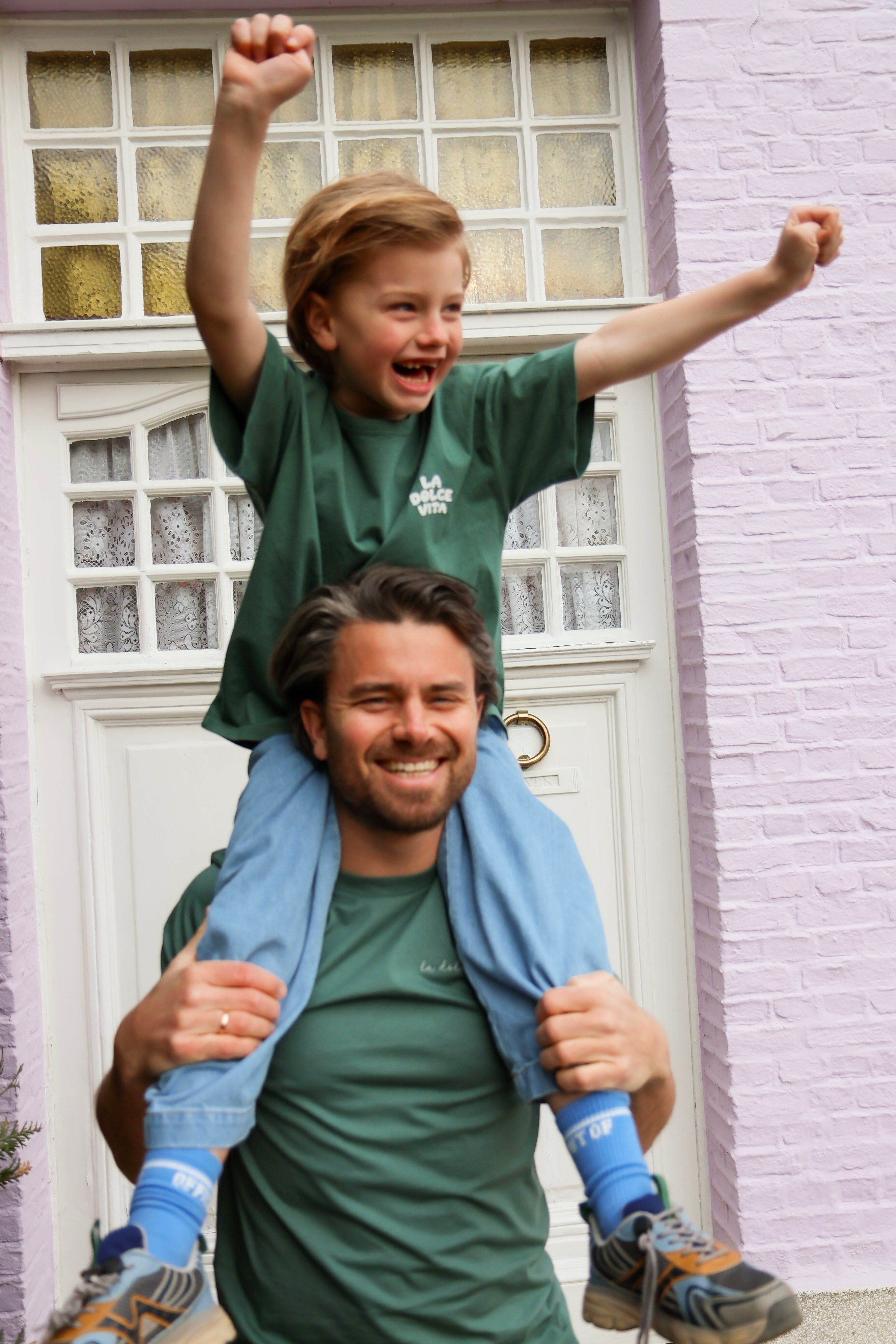 Ella and Rapha Dolce Vita t-shirt verde uomo cotone bio