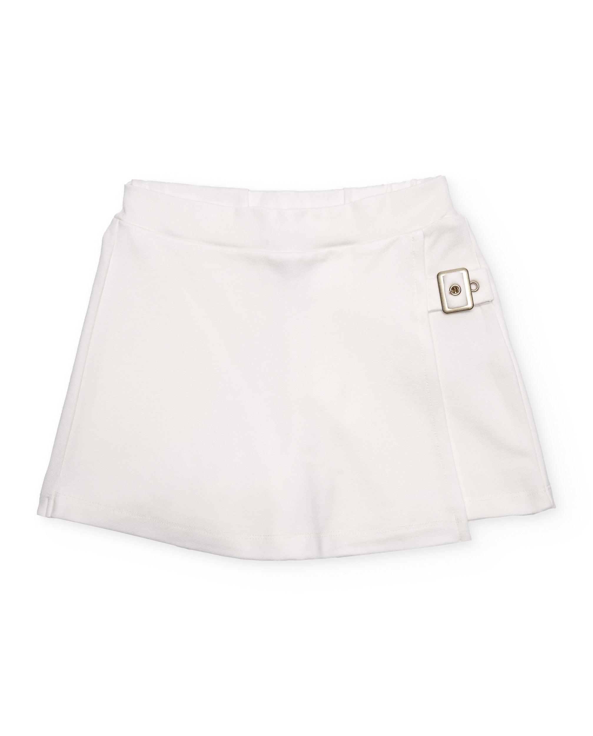Tuc Tuc gonna pantalonetto bambina bianco con fibbia