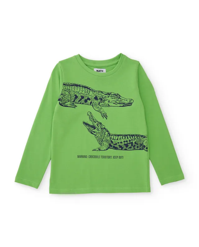 Tuc Tuc maglia bambino verde coccodrillo manica lunga