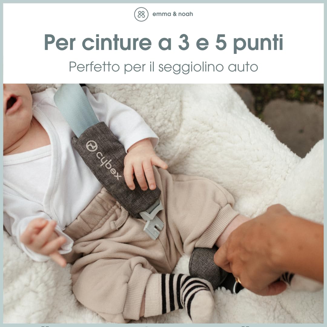 emma & noah Coperta ovetto con piedini Essential Mint trapuntata