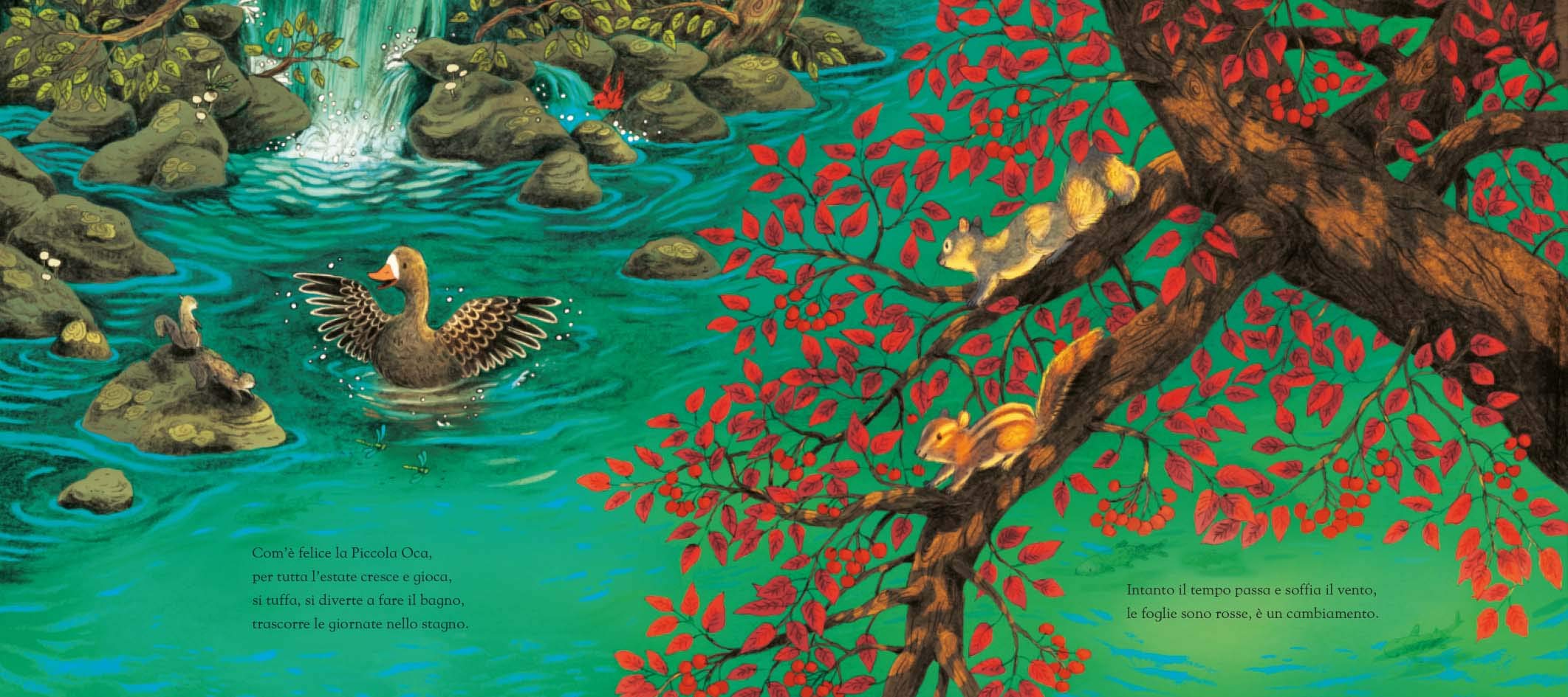 Emme Edizioni L'autunno della piccola oca libro illustrato 3 anni