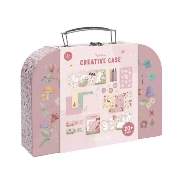 Little Dutch Valigetta Creativa Rosa Set Disegno