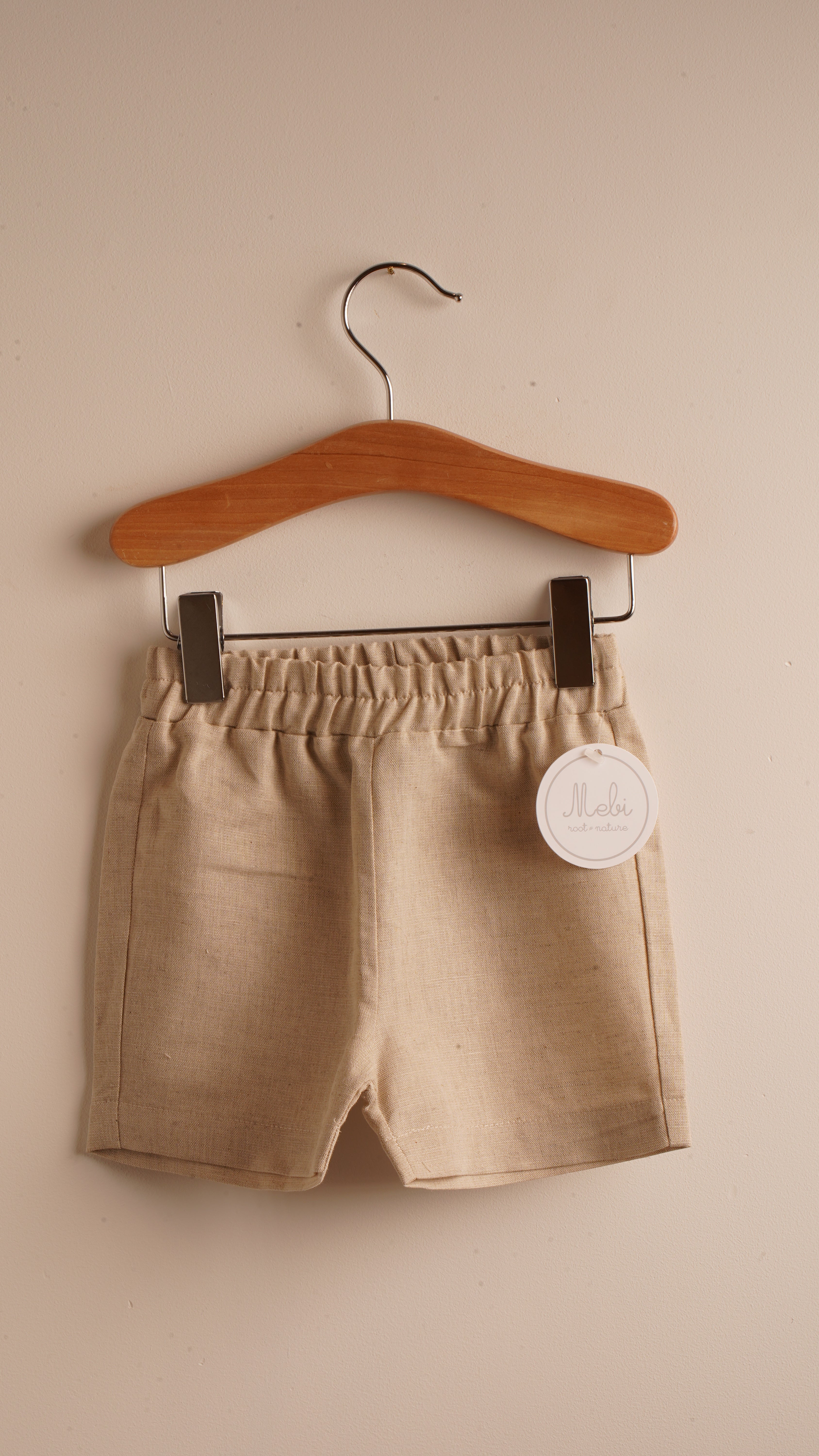 Mebi bermuda bambino lino naturale 100% cotone