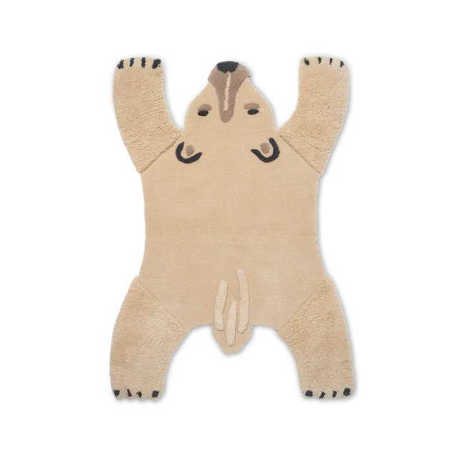 Ferm Living Animal Tufted Rug tappeto orso polare 118x160 cm