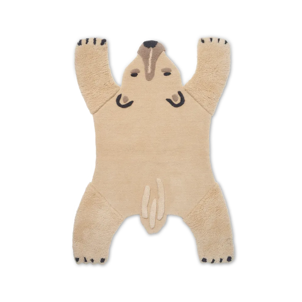 Ferm Living Animal Tufted Rug tappeto orso polare 118x160 cm
