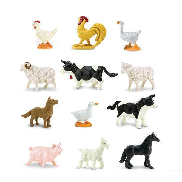 Safari Ltd Farm Toob miniature fattoria 12 pezzi