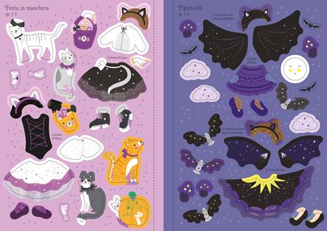 Usborne Vesto le Bamboline Halloween Libro Adesivi 4+