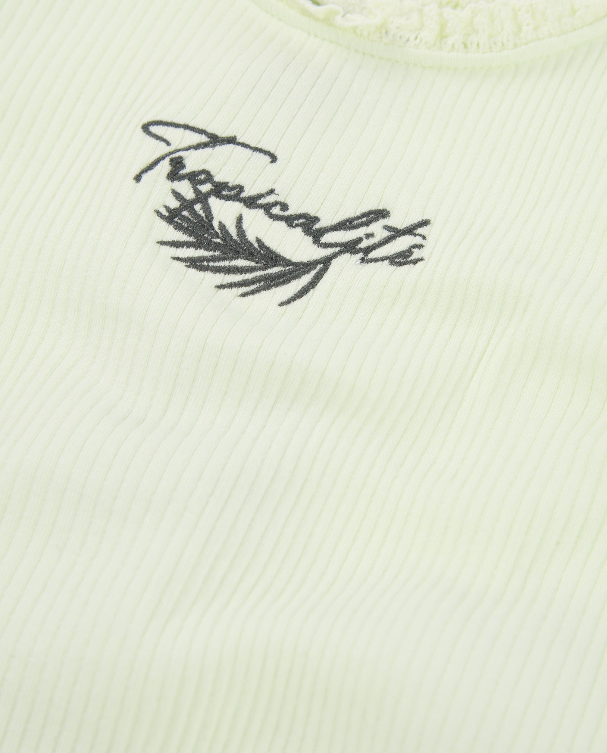 Tuc Tuc maglia bimba verde pizzo tropical canotta