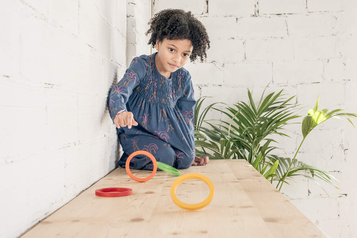 Grapat Rainbow Nest Rings anelli legno set 24 pezzi