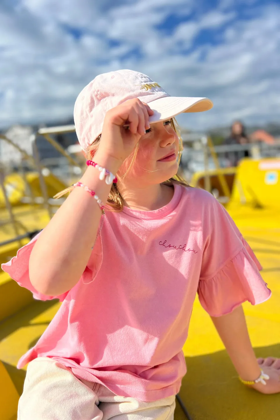 Ella and Rapha CHOUCHOU t-shirt rosa bambina