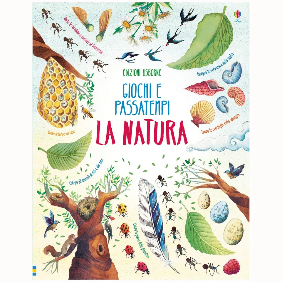 Usborne La Natura Giochi e Passatempi Libro 80 Pagine 4+