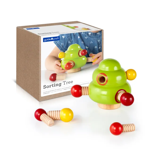 Guidecraft Sorting Tree gioco legno 6 viti motricità