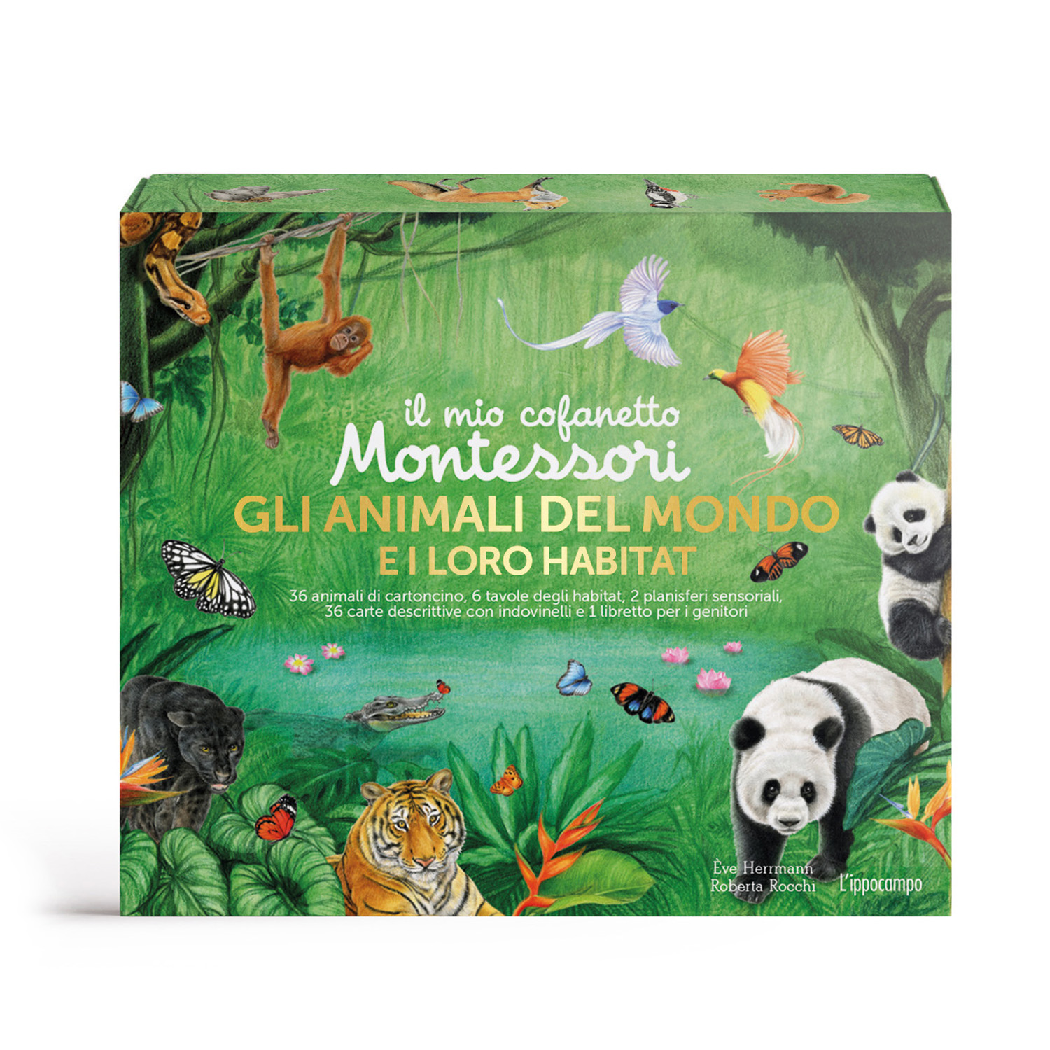 L'Ippocampo Il mio cofanetto Montessori Gli animali del mondo e i loro habitat