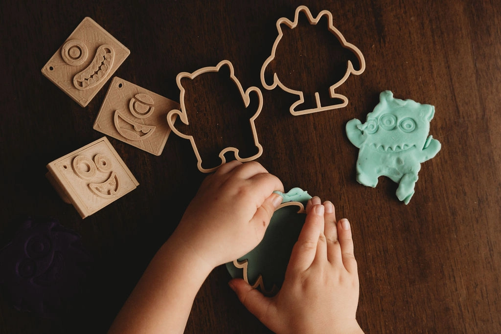 Kinfolk Monster set 3 formine timbri pasta modellabile