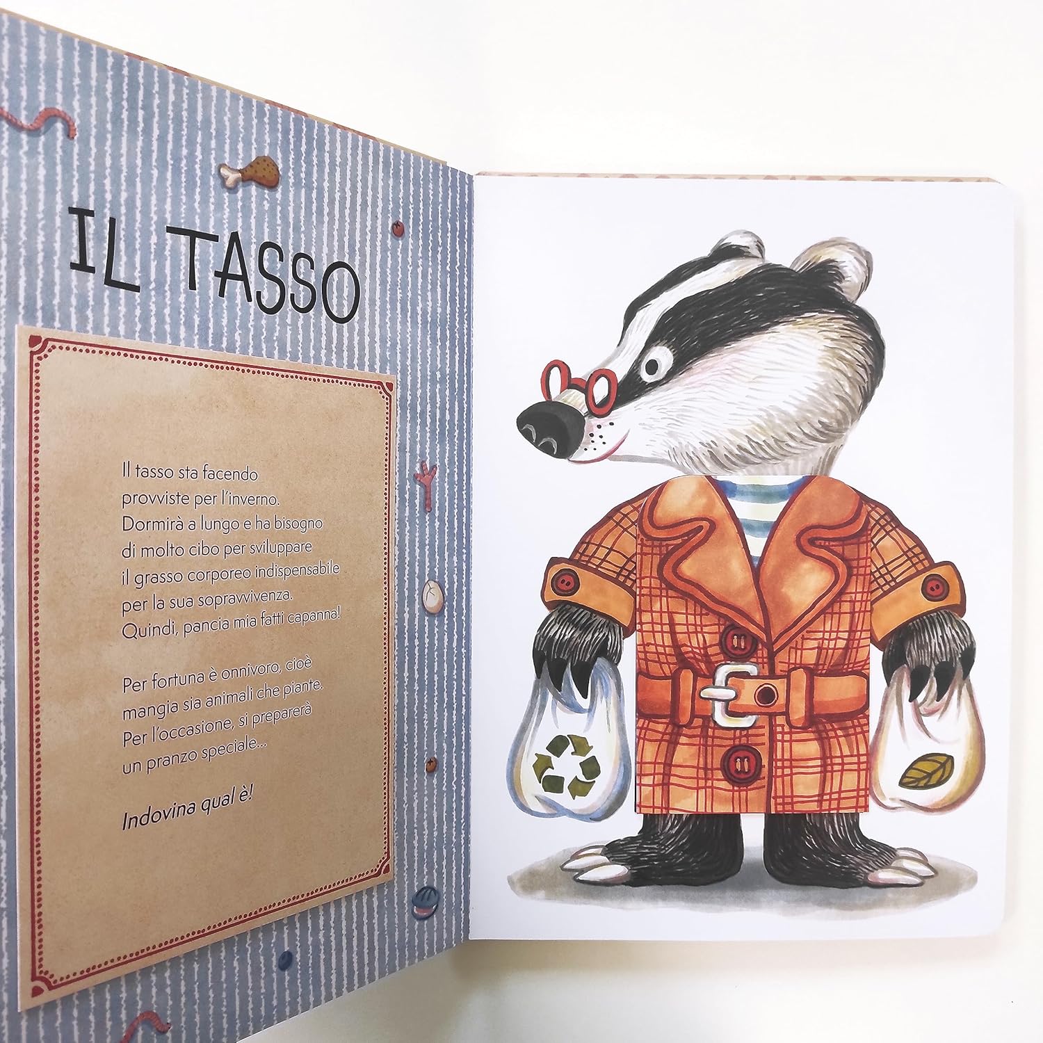 La Margherita Indovina cosa mangio libro con alette 3-6 anni
