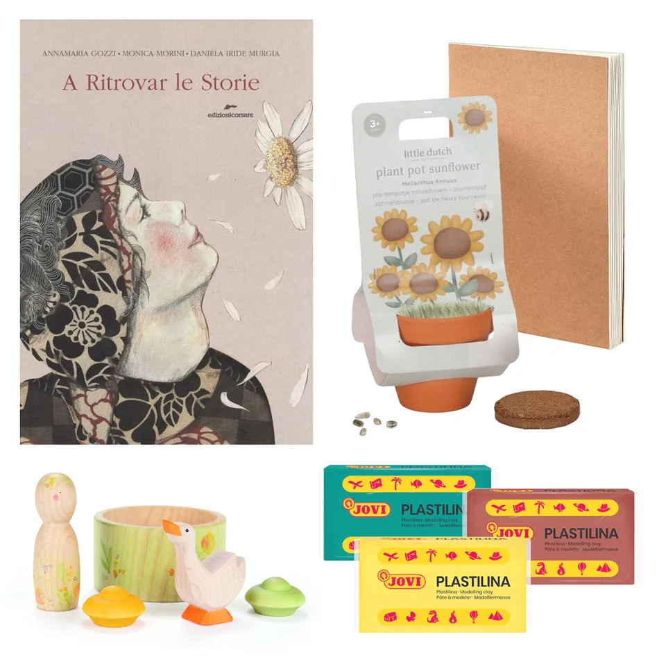 PlayKitBaboo Estate kit giochi libro semina girasole
