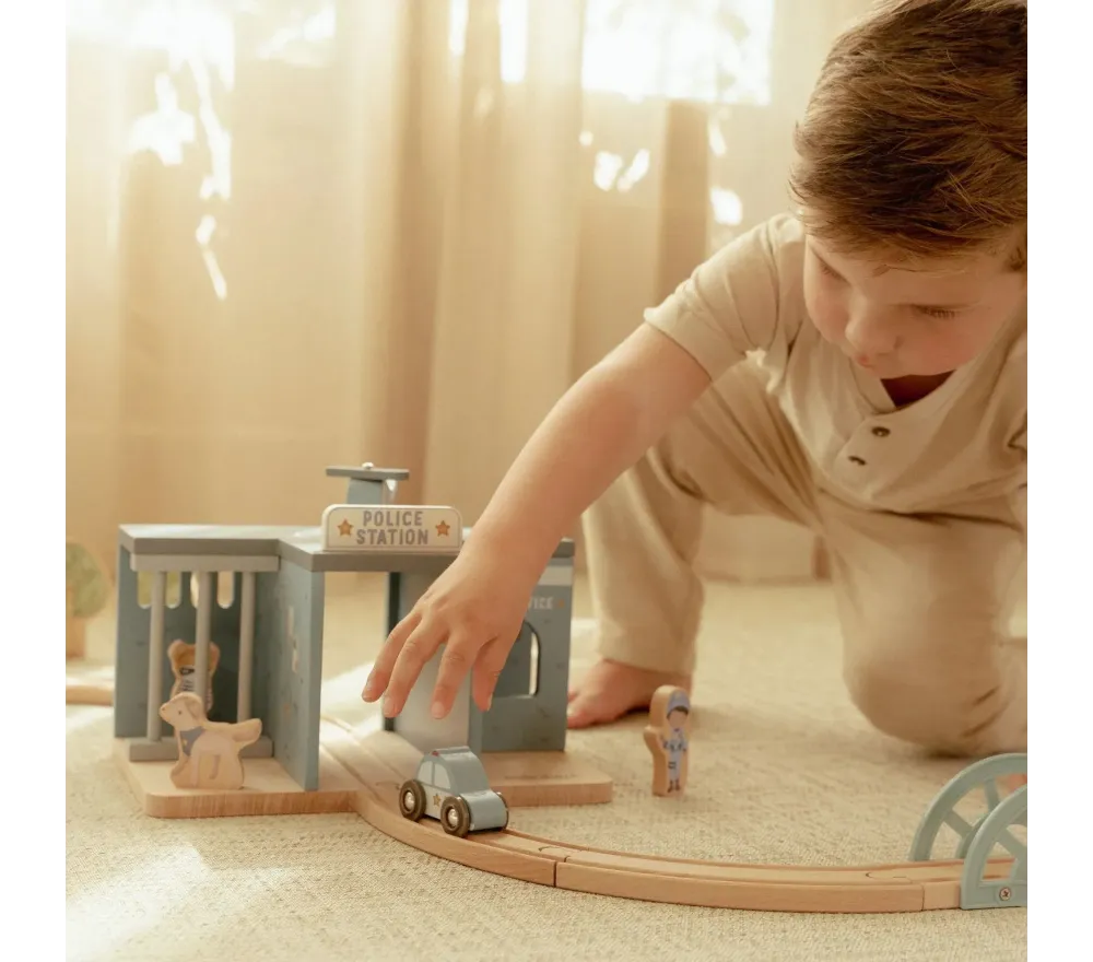 Little Dutch Railway Stazione Polizia Legno Estensione
