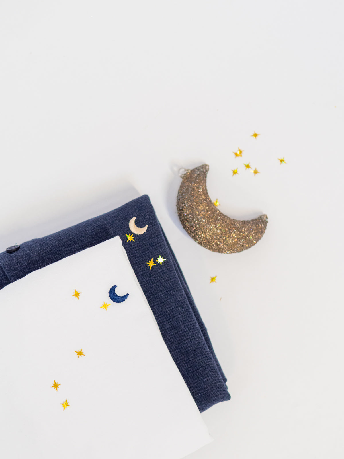 Ella and Rapha Moon t-shirt uomo bianca cotone organico