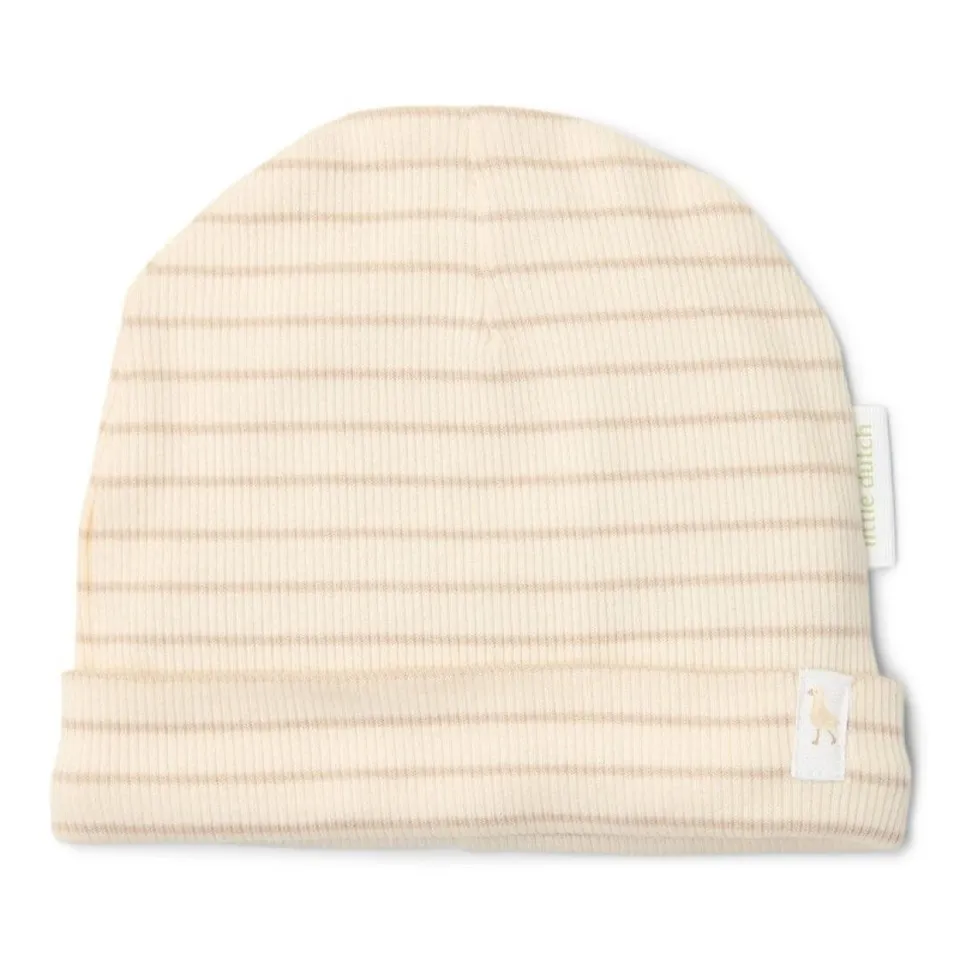 Little Dutch Piccola Oca Cappello Neonato Righe Beige Cotone