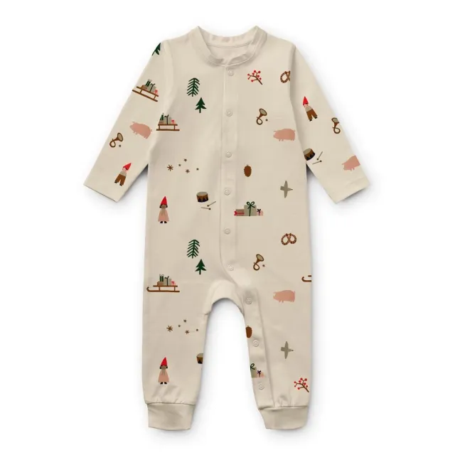 Liewood Holiday Tutina Cotone Organico Manica Lunga