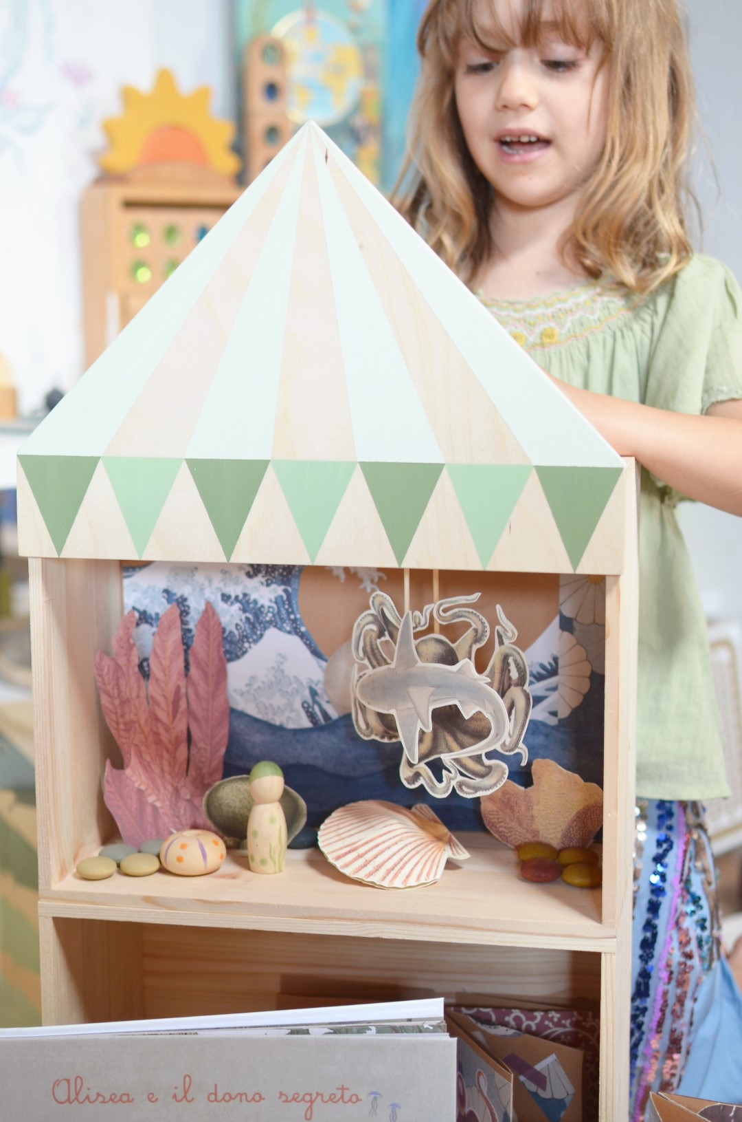Baboo Il Circo Libreria Teatrino Bambini Pino 2 Box