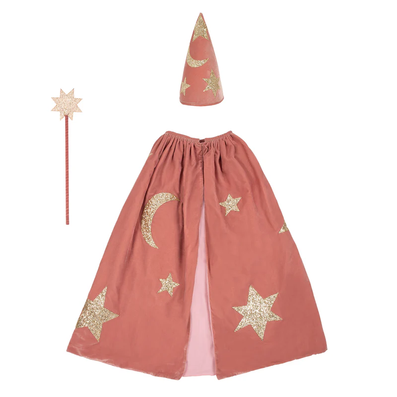 Meri Meri Costume Mago Velluto Rosa 3-6 Anni