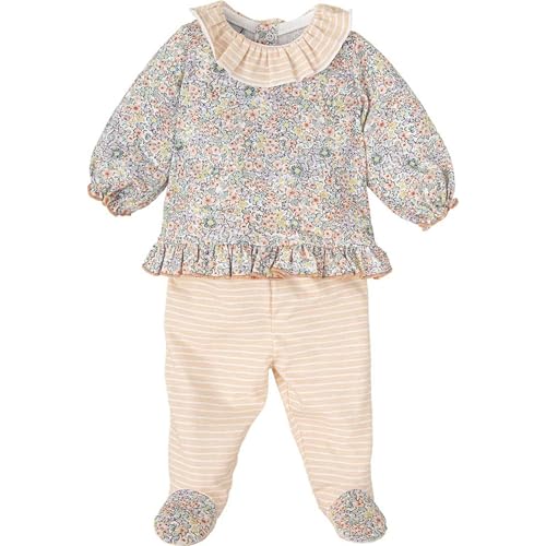 Babidu set neonata fiori maglia e ghetta 6 mesi