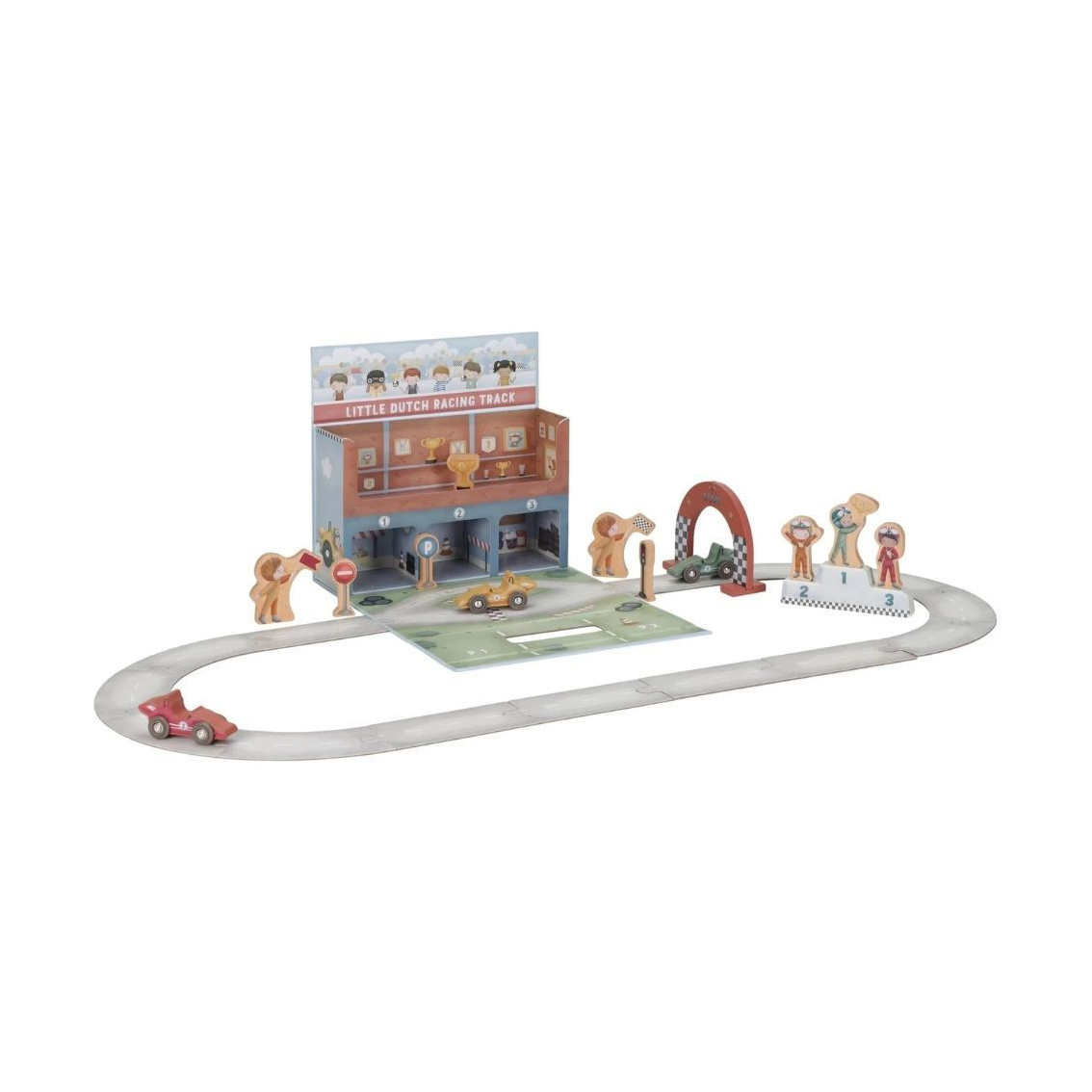 Little Dutch Railway set gara macchinine legno