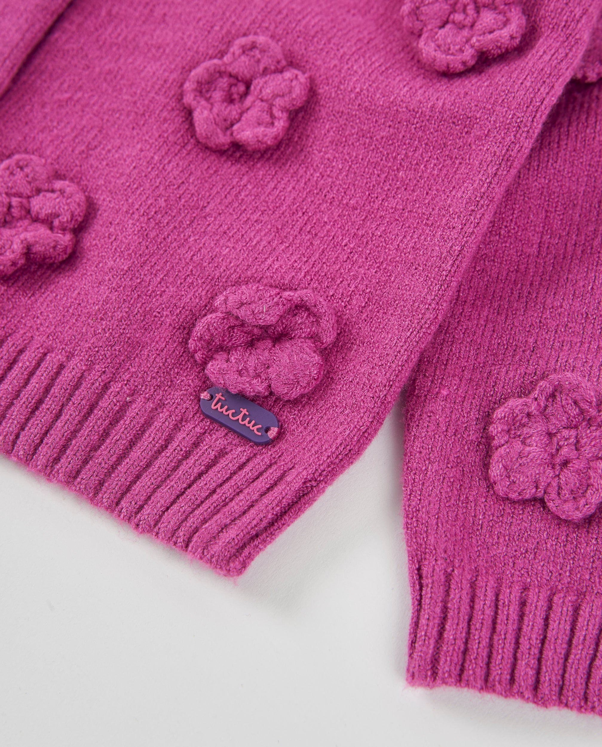 Tuc Tuc Mystic Forest cardigan bimba viola fiori