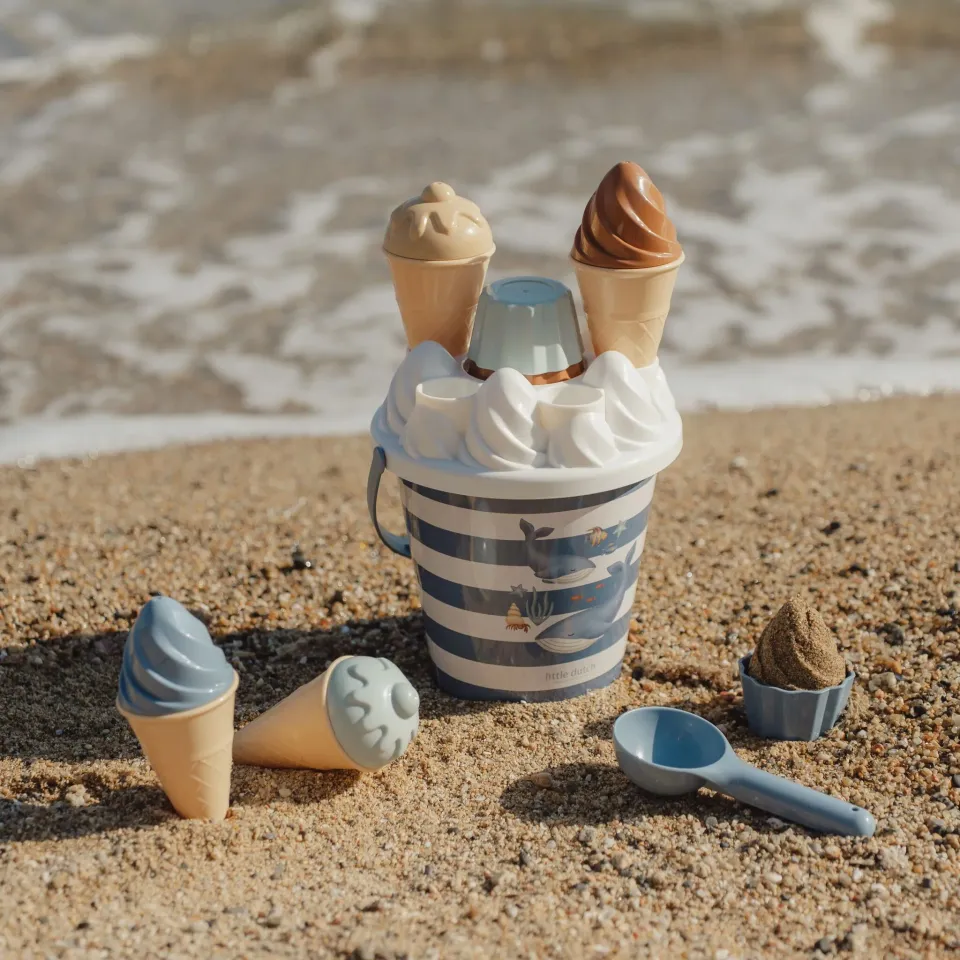 Little Dutch Set Spiaggia Gelati Cupcake blu 12 mesi+