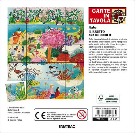 Fatatrac Brutto Anatroccolo libro puzzle 20 schede