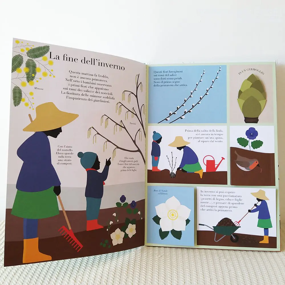 Timpetill Nell'orto libro finestrelle orto bambini