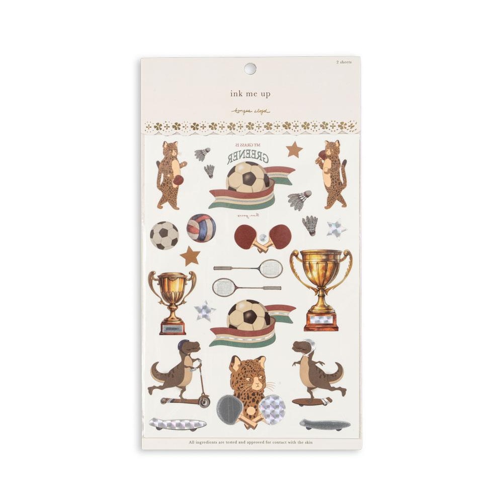 Konges Sløjd Goal Mix Tatuaggi Bambini 30 Pezzi