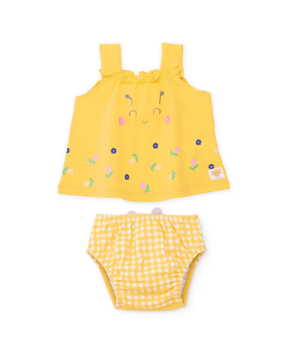Tuc Tuc Costume Neonata 2 Pezzi Giallo Ape