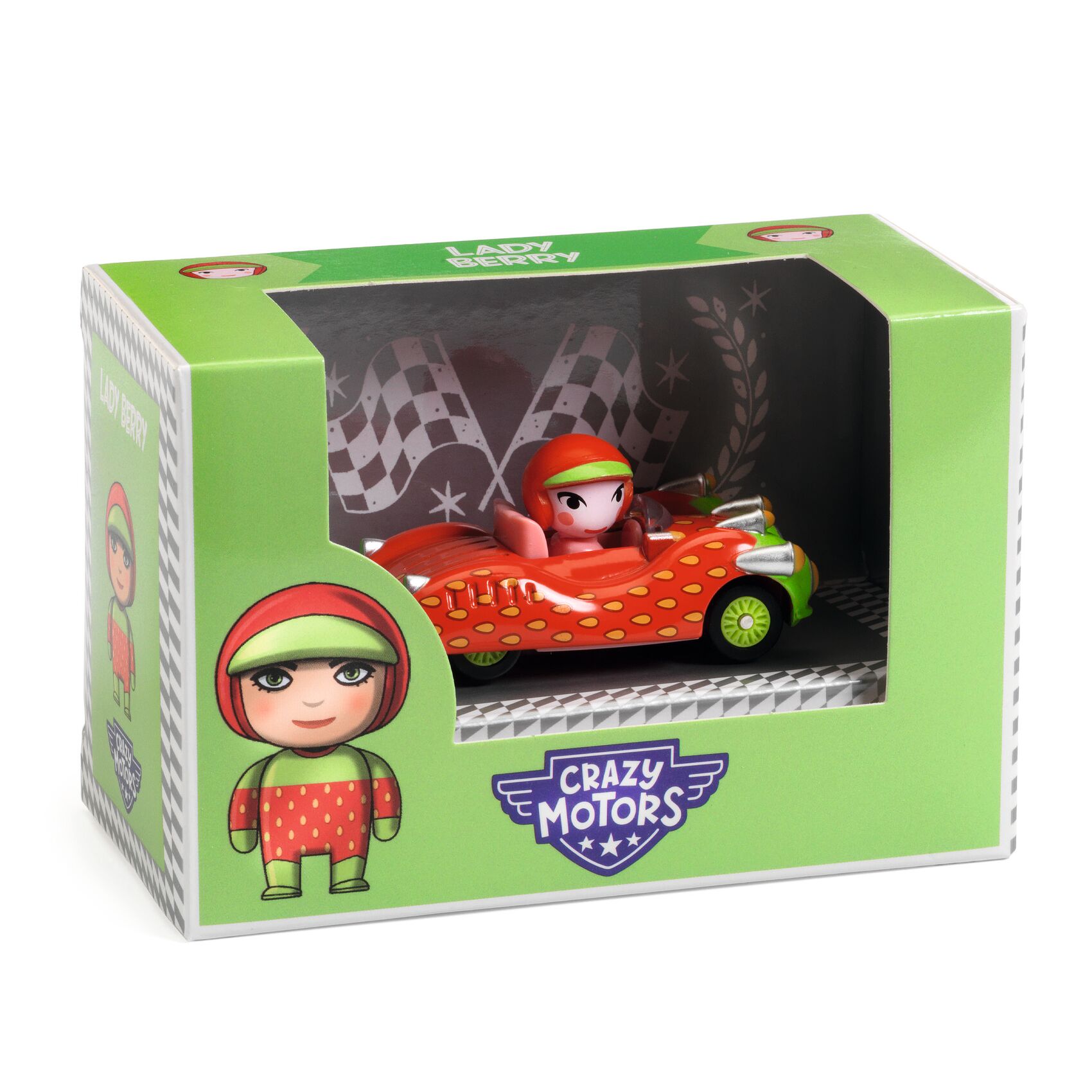 Djeco Crazy Motors Lady Berry mini auto vinile 6 cm