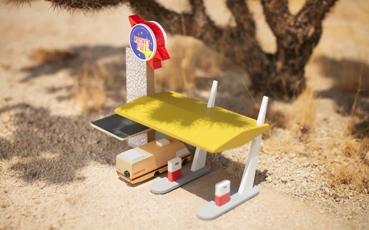Candylab Rocket Fuel Station stazione servizio legno 27 cm