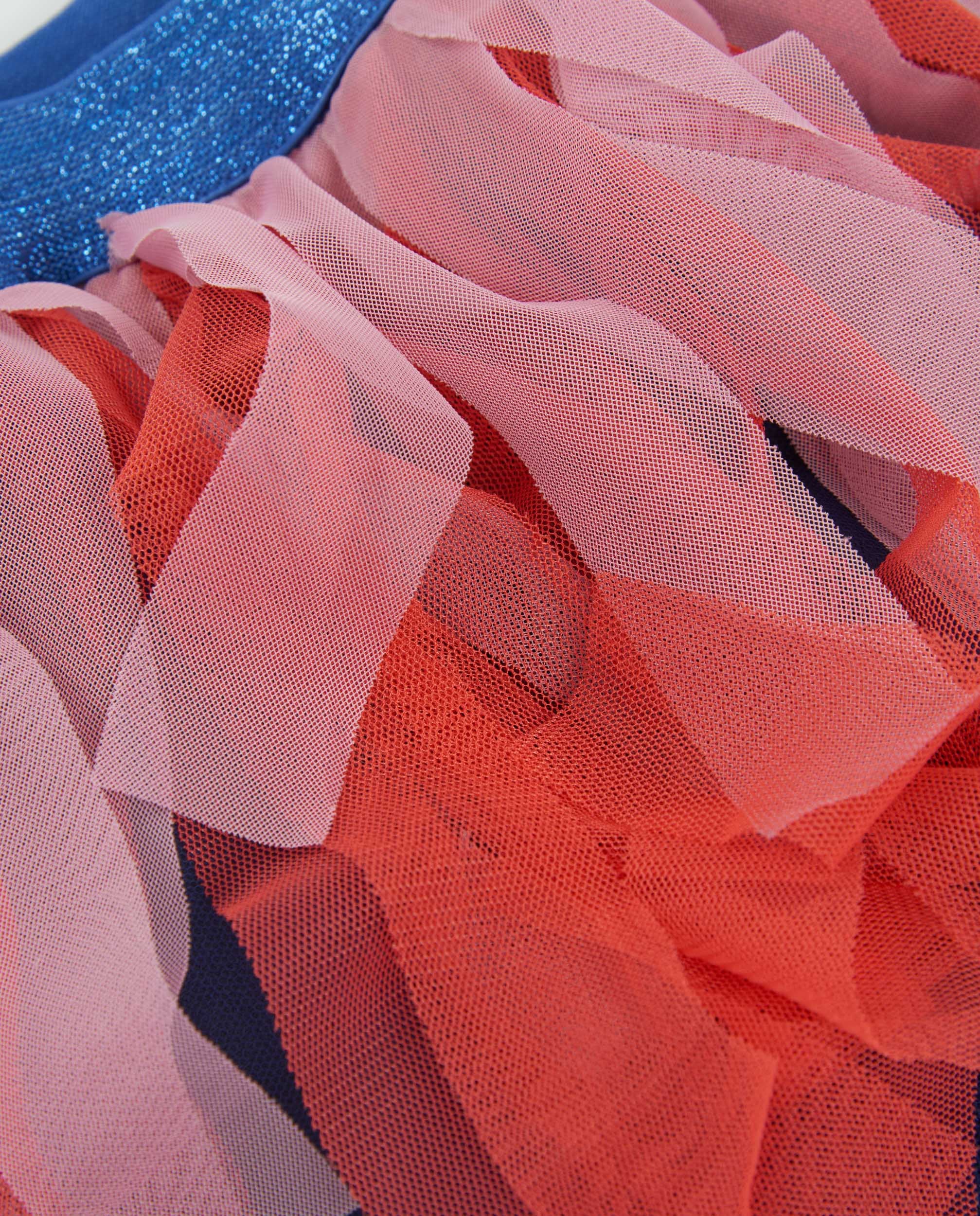 Tuc Tuc gonna bambina rossa tulle a strati elastico