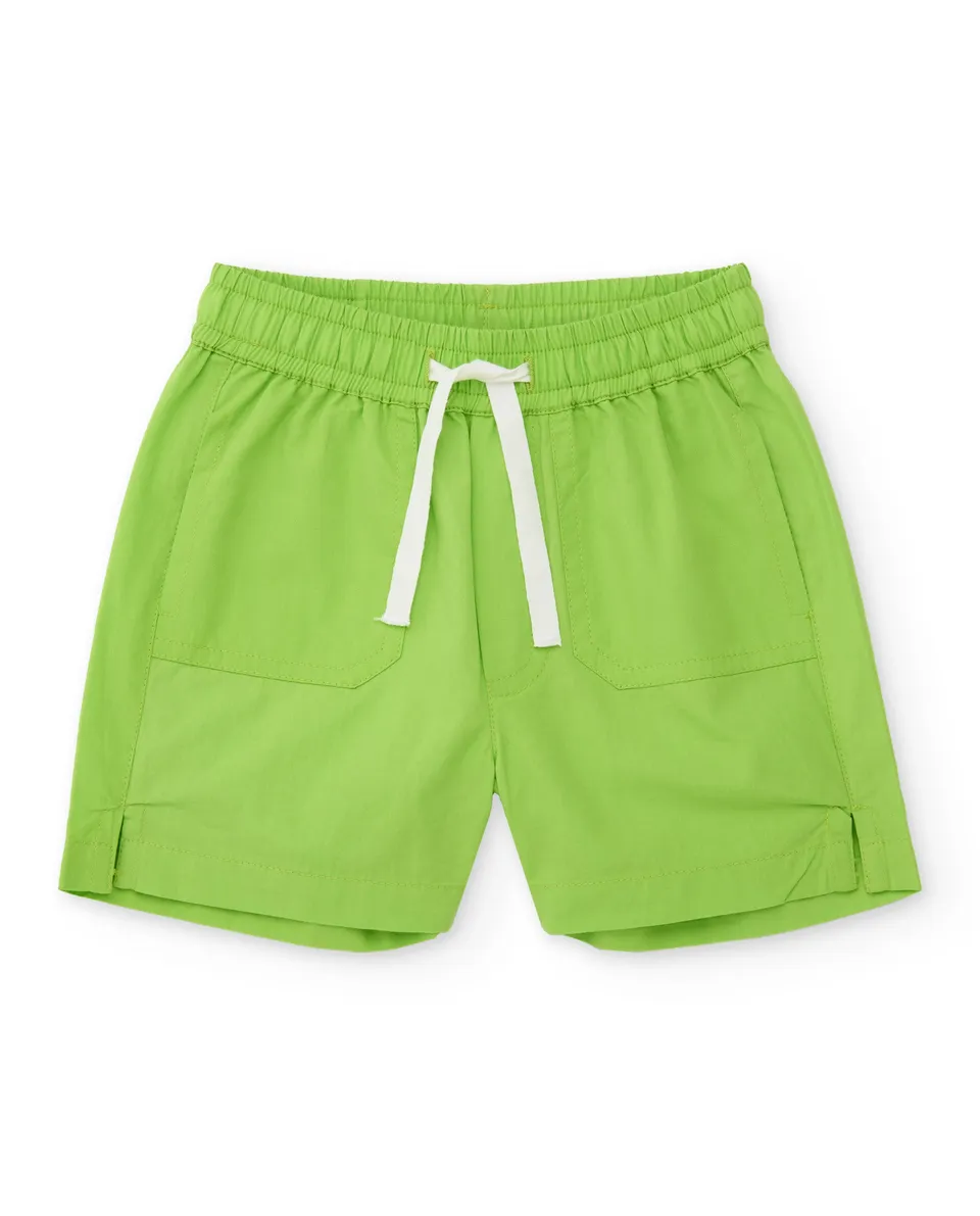 Tuc Tuc bermuda bimbo verde tasche e coulisse