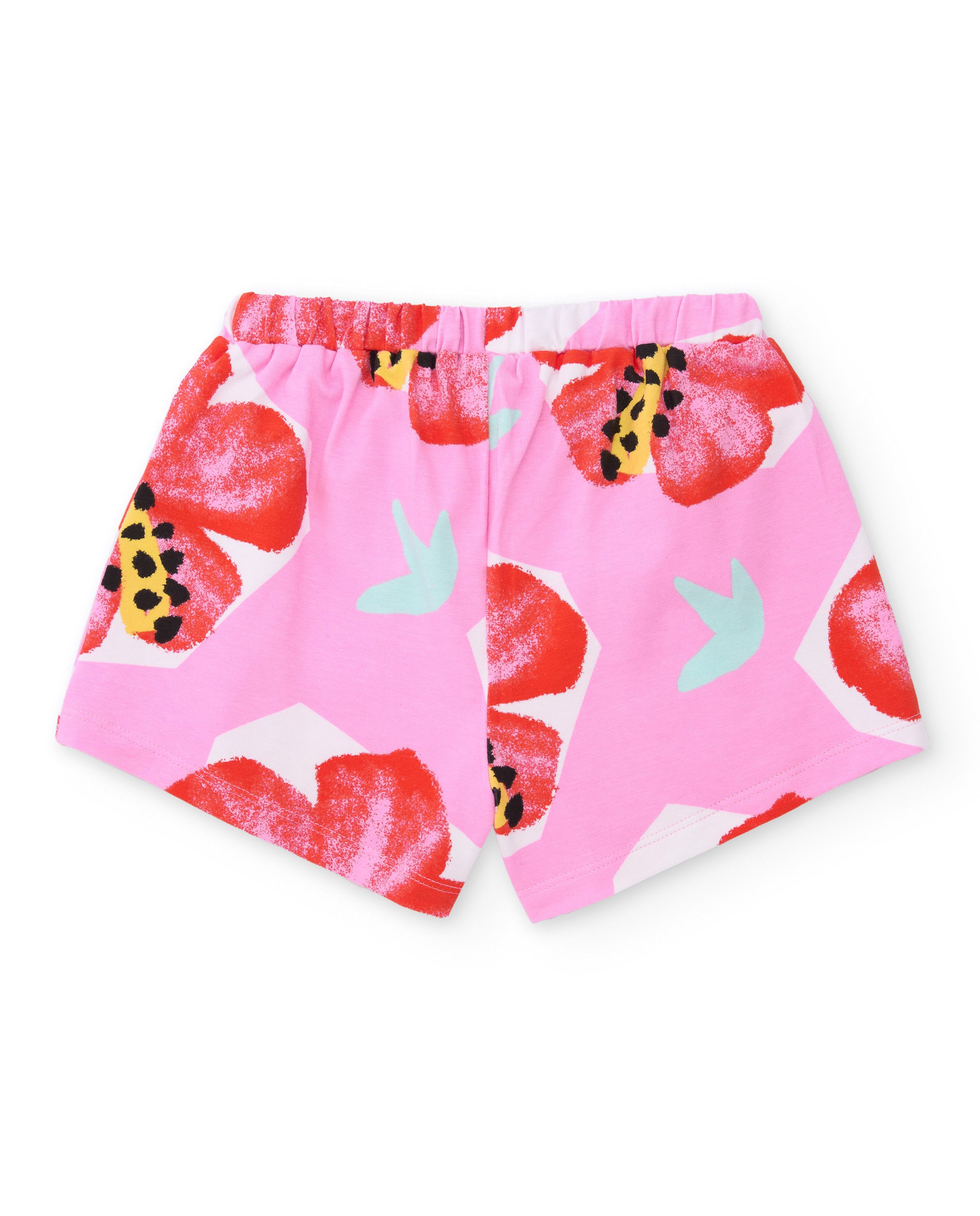 Tuc Tuc completo bambina top shorts rosso fiori