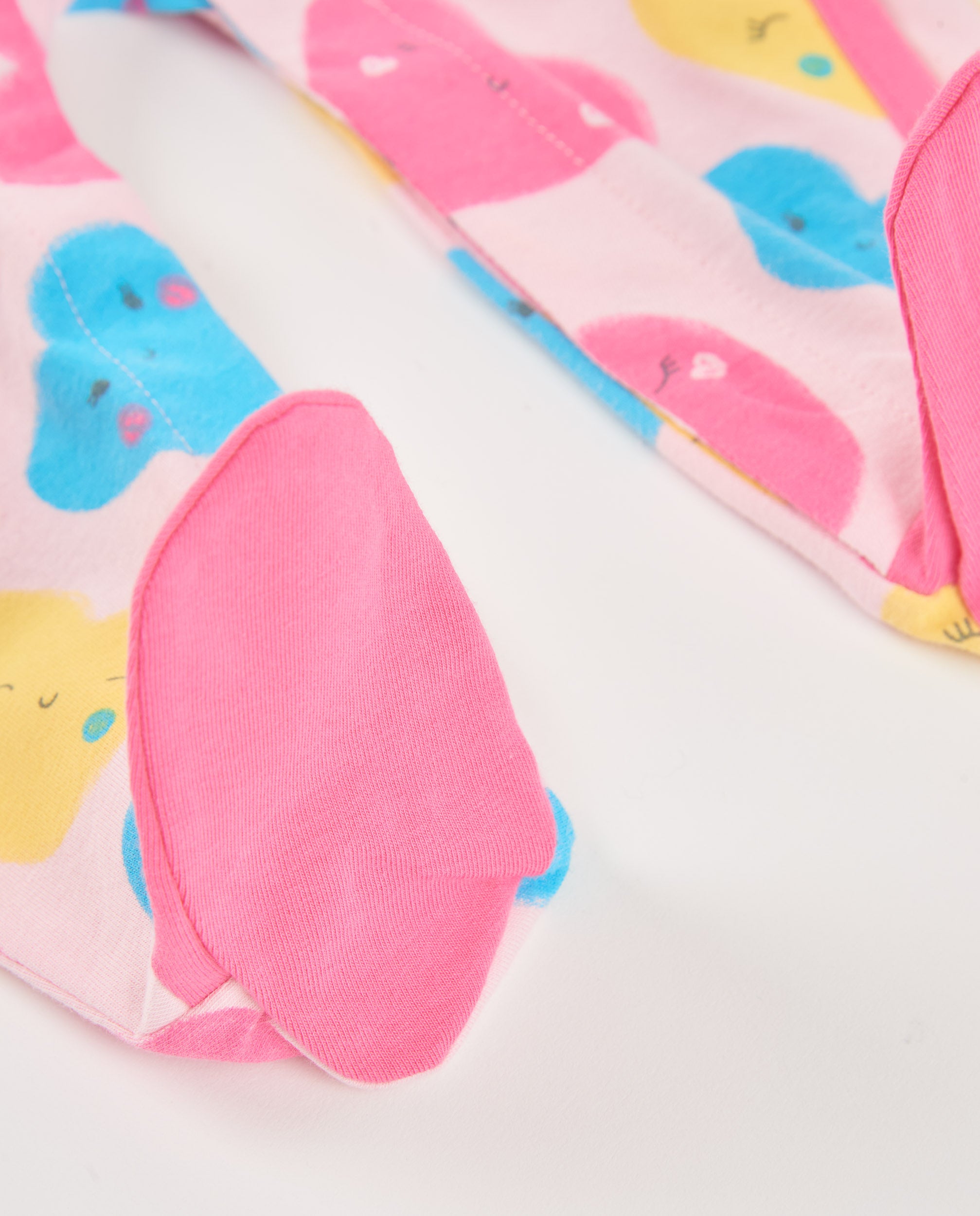 Tuc Tuc pagliaccetto neonata cuori rosa manica lunga