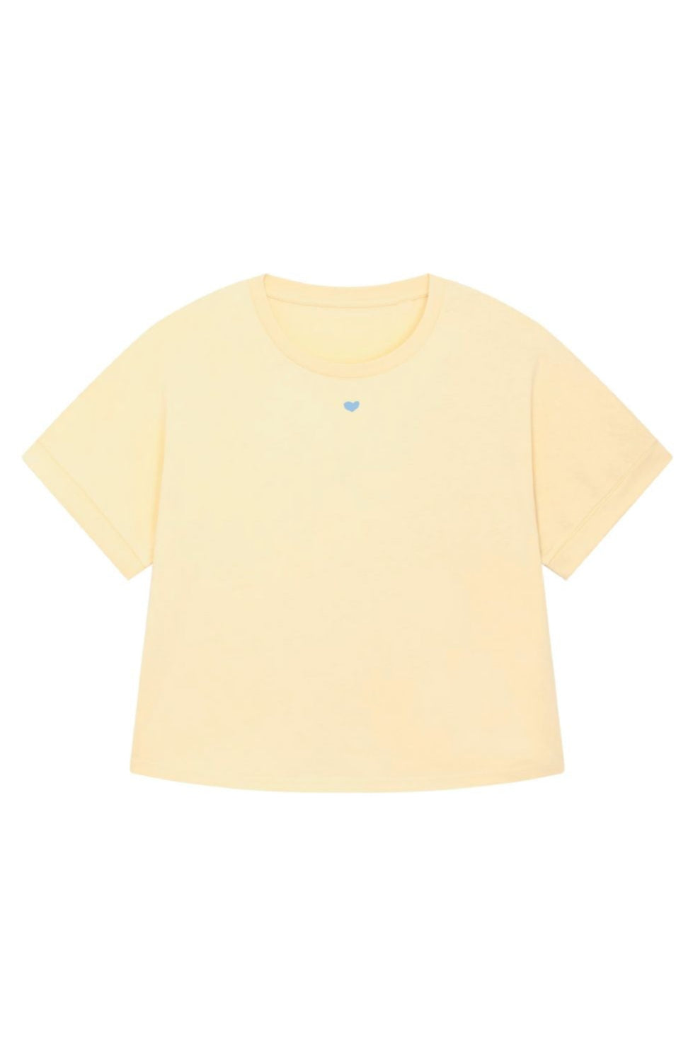 Ella and Rapha Heart t-shirt donna burro cotone organico