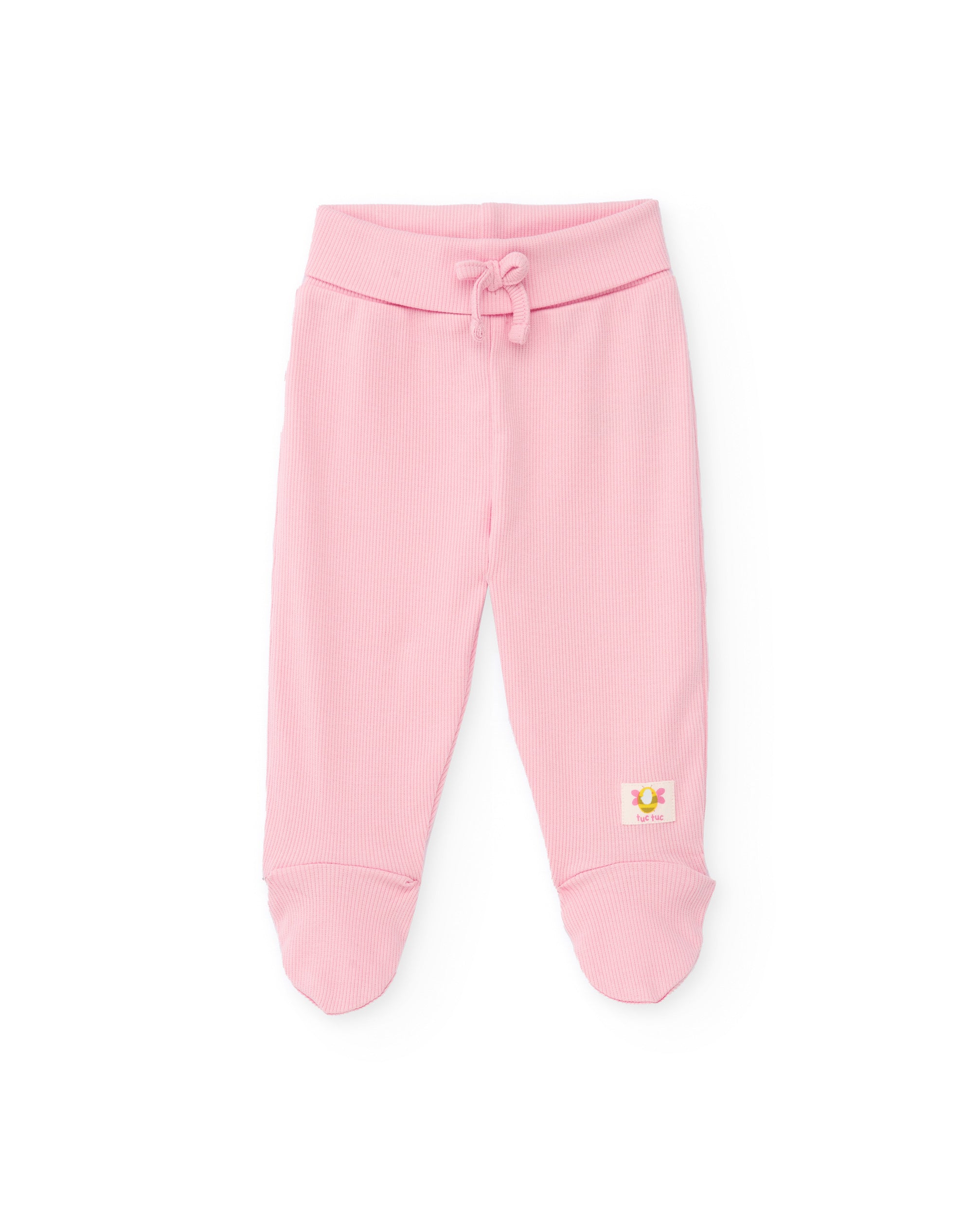 Tuc Tuc set neonata 2 pezzi api fiori beige rosa