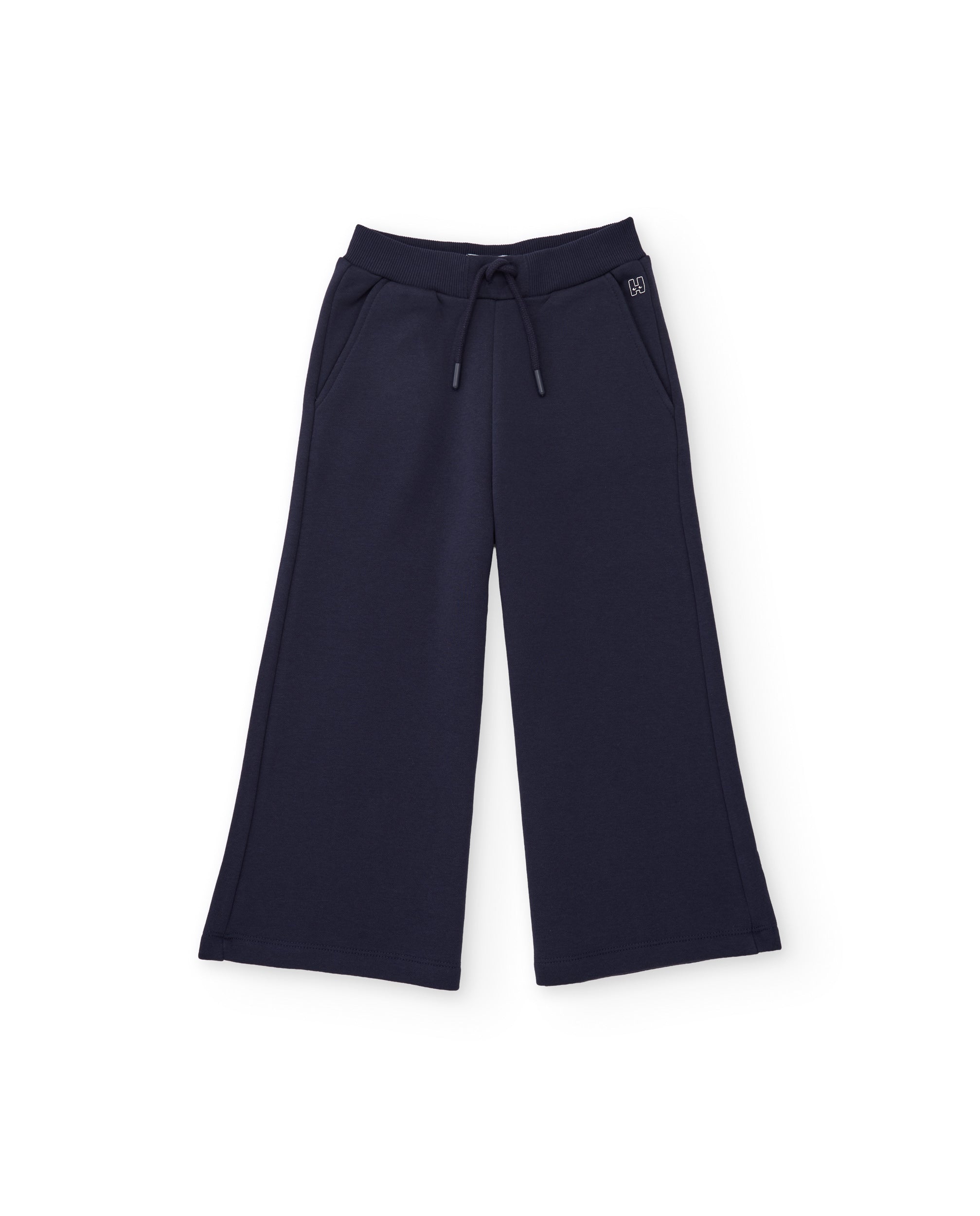 Tuc Tuc pantaloni bambina felpa blu navy vita alta