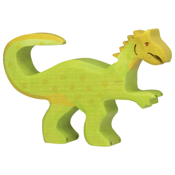 Holztiger Oviraptor dinosauro figura legno dipinta a mano