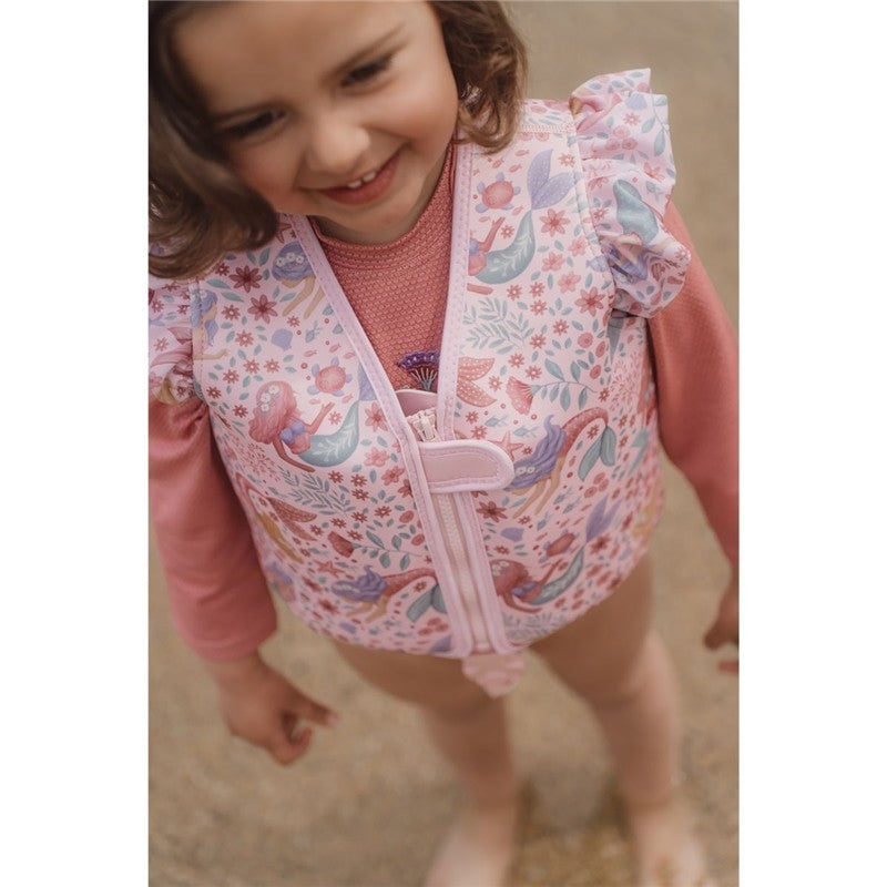 Little Dutch gilet galleggiante rosa sirene 2-3 anni