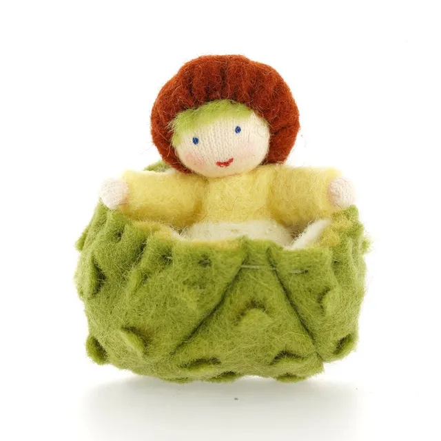 Ambrosius Fata Autunno Chestnut Baby figura feltro 8 cm