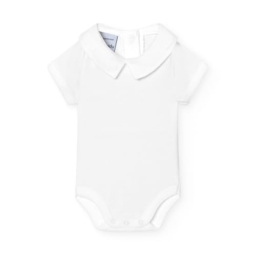 Babidu Body Manica Corta Collo Polo 6-9 Mesi Bianco