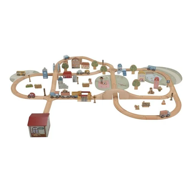 Little Dutch set trenino legno XL con binari e stazione