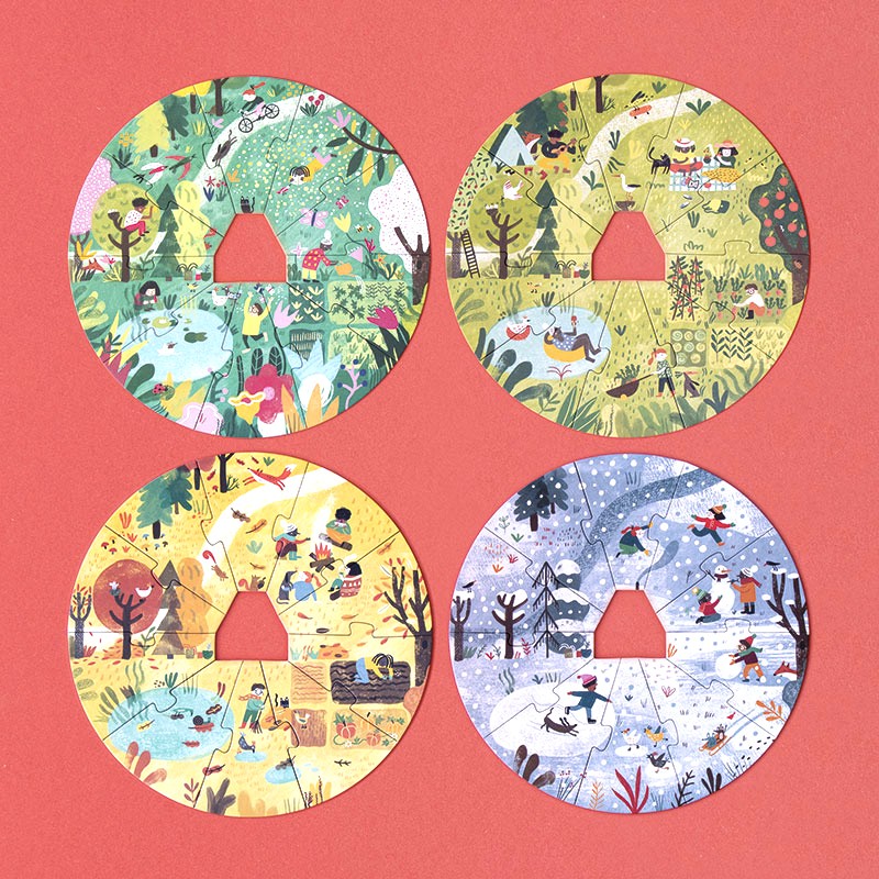 Londji A Home for Nature puzzle 4 stagioni impilabile